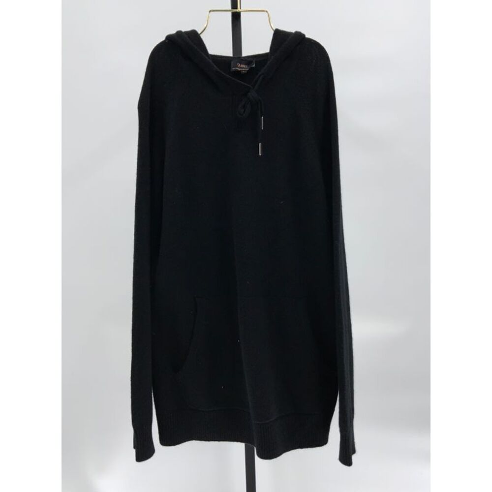Quince Black Hooded Men's Sweater